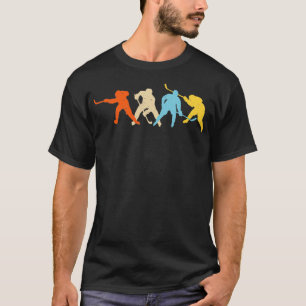 Retro Hockey Players Funny Hockey T-Shirt