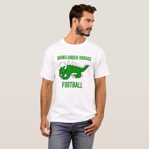 Retro Hodag _ Rhinelander Hodags Football T_Shirt