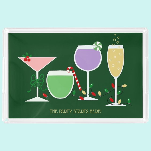 Retro Holiday Cocktails Doormat (Creator Uploaded)
