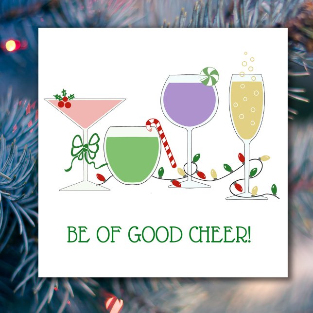 Retro Holiday Cocktails Napkins (Creator Uploaded)