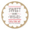 Retro Holiday Cookie Sweets Craft Paper Gift Label