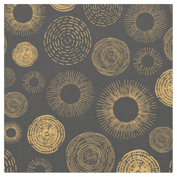 Gold Christmas Fabric | Zazzle