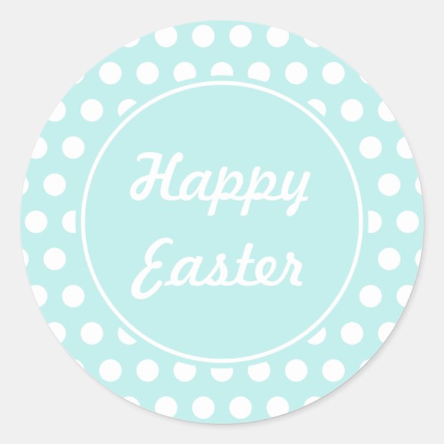 Retro Holiday Happy Easter Stickers (Front)
