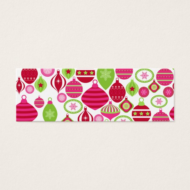 Retro Holiday Ornaments Christmas Pattern (Front)