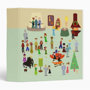 Retro Holiday Party! 3 Ring Binder