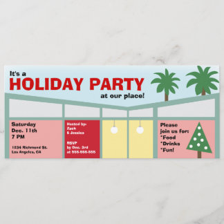 Retro Holiday Party Invitation
