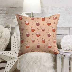 Retro Holiday Pillow Funky Pastel Christmas Style