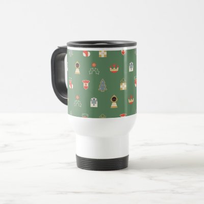 Star Wars Christmas Icon Pattern Coffee Mug