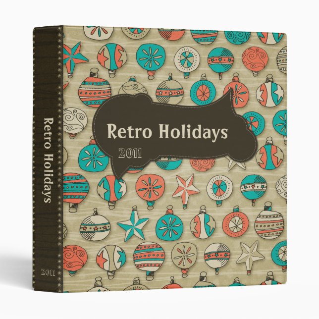Retro Holidays [1 inch Binder] Binder (Front/Spine)