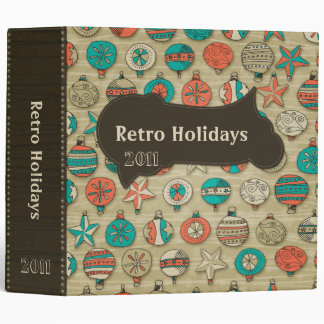 Retro Holidays [2 inch Binder] 3 Ring Binder