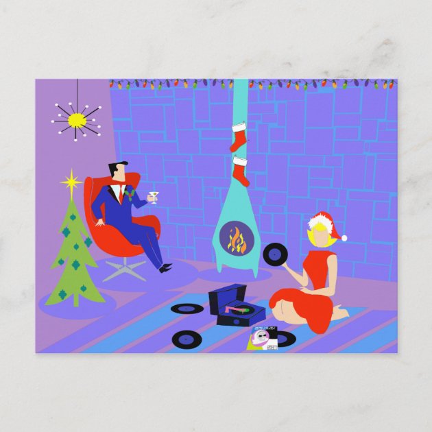 Retro Home For The Holidays Postcard Zazzle   Retro Home For The Holidays Postcard R5a881b00de4641b6ad017caf4c3663a1 Ucbjp 630 