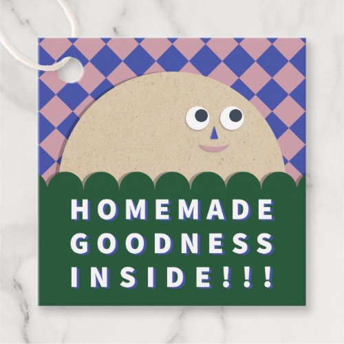 Retro Homemade Cookies Gift Tag for Baked Goods