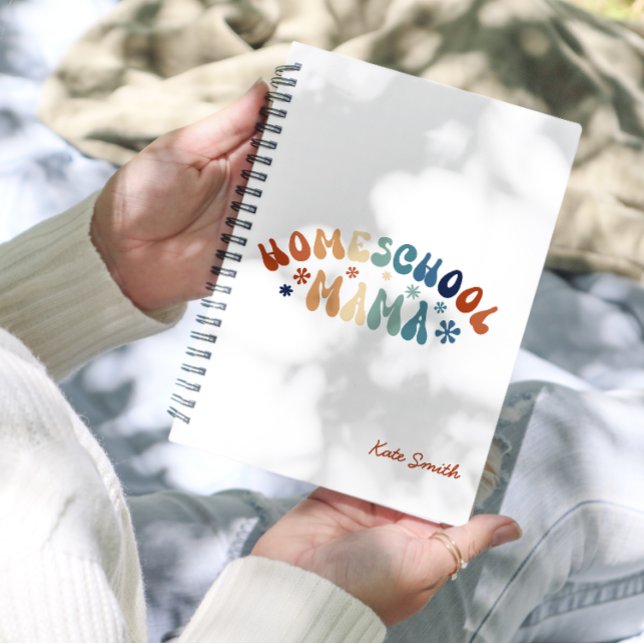 Retro Homeschool Mom Mama Personalized Planner (Creator Uploaded)