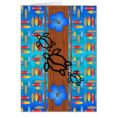 Retro Honu Surfboard Cards (Front)