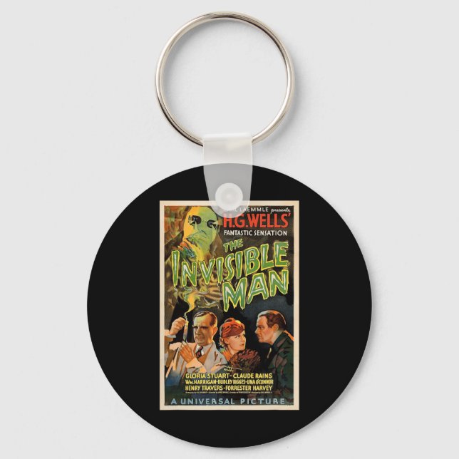 Retro Horror Movie S Monsters Halloween  Keychain (Front)