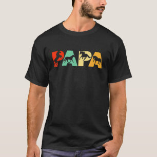 Retro Horse Dad , Funny Papa Horse Father Gift T-Shirt