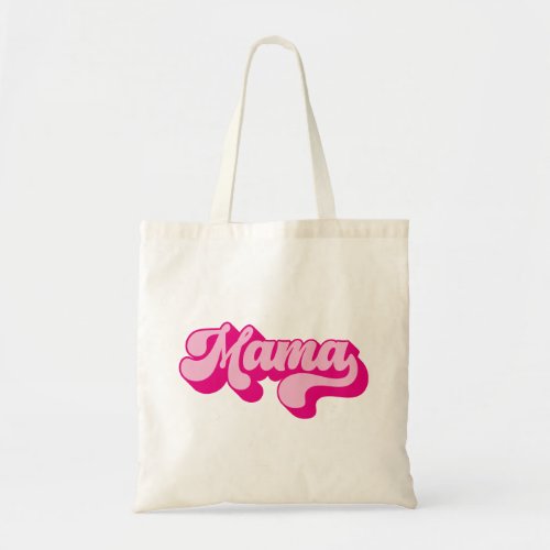 Retro Hot Pink Mama Tote Bag