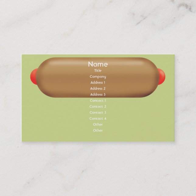 Retro Hotdog - Business Business Card (Front)