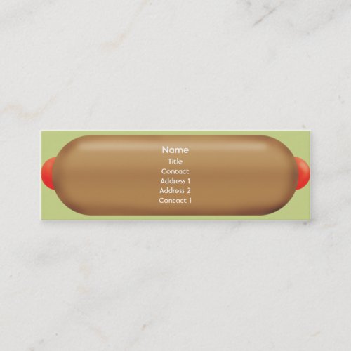 Retro Hotdog - Skinny Business Card Templates