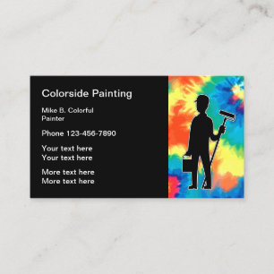 Retro House Painter Design Business Card