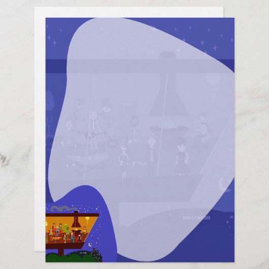 Retro House Party Fun Jet Set Art Design (Front/Back)