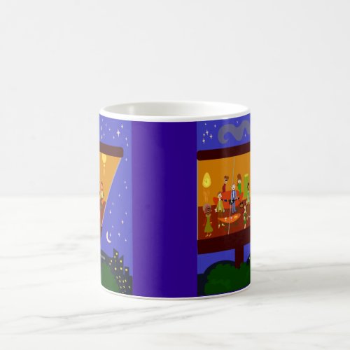 Retro House Party Fun Jet Set Art Design Coffee Mug