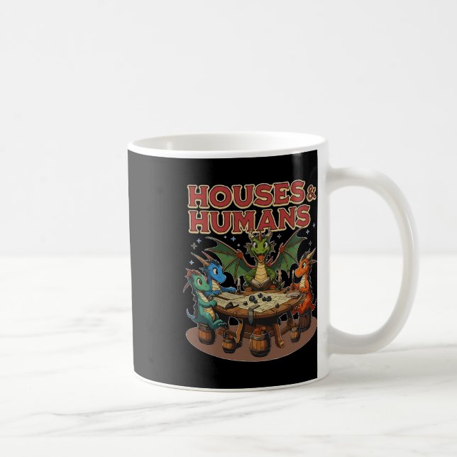 Retro Houses And Humans Gamer Video Game  Coffee Mug (Right)