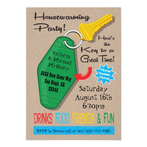 Vintage Housewarming Invitations 6