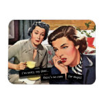 Retro Housewife 1950s &quot;no Cure For Stupid&quot; Magnet at Zazzle