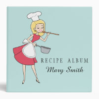 Retro Housewife Custom Recipe Binder Album