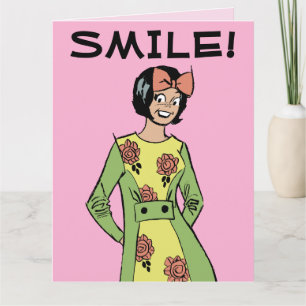 RETRO HOUSEWIFE FUNNY BIRTHDAY GREETING CARD