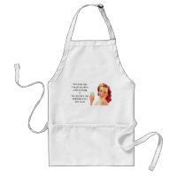 Retro Housewife Funny Quote Drinking Apron