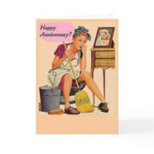 Retro Housewife Happy Anniversary