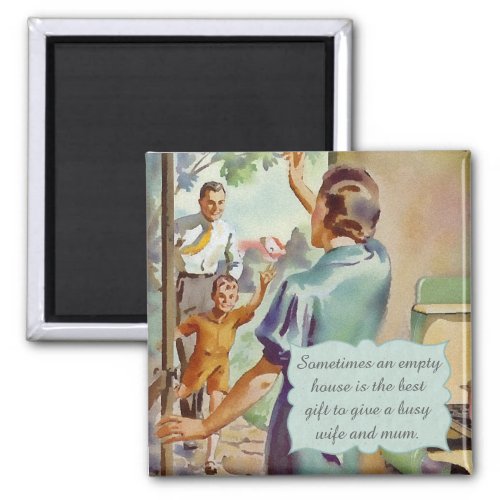 Retro Housewife Magnet