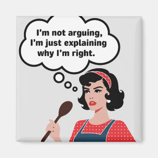 Retro Housewife Magnet Funny Humor