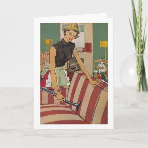 Retro Housewife _ Never Ending Vacuuming Card