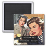 Retro Housewife &quot;there&#39;s No Cure For Stupid&quot; Magnet at Zazzle