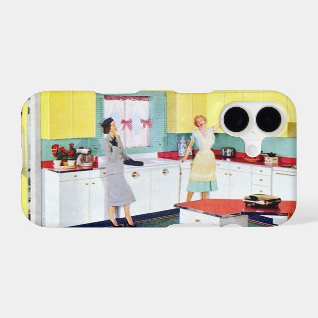Retro Housewives in Kitchen Case-Mate iPhone Case (Back (Horizontal))