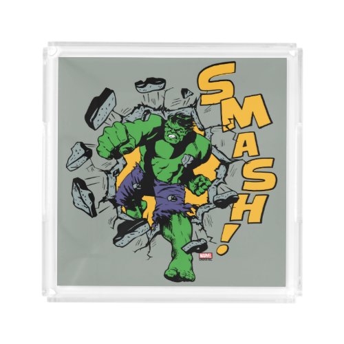 Retro Hulk Smash Acrylic Tray