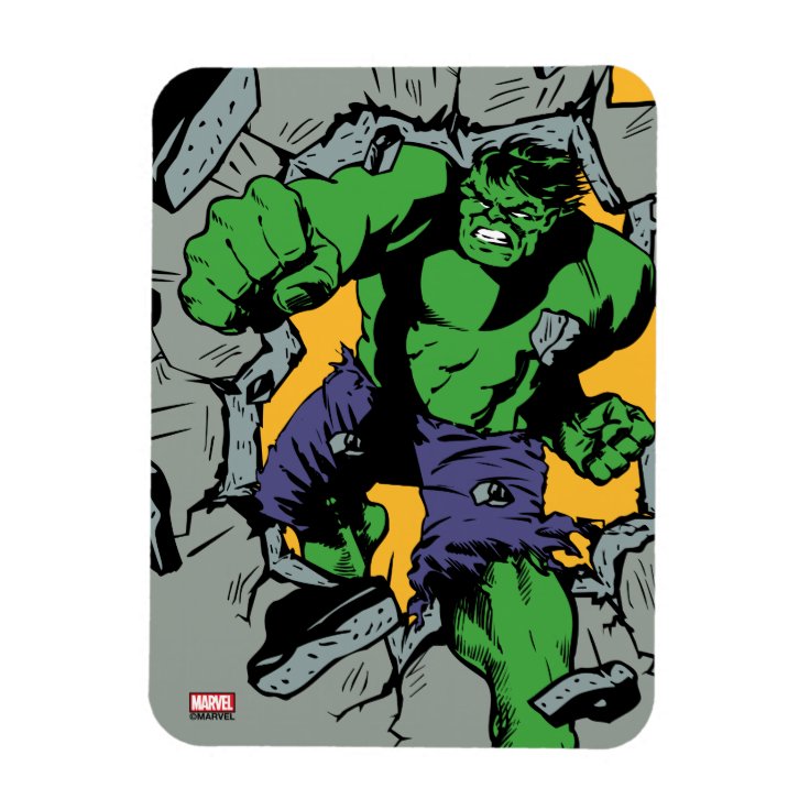 Retro Hulk Smash! Magnet | Zazzle