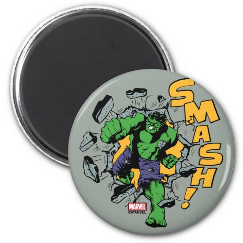 Retro Hulk Smash Magnet