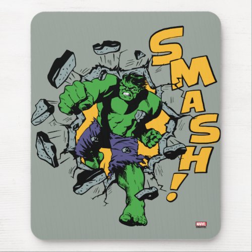 Retro Hulk Smash Mouse Pad