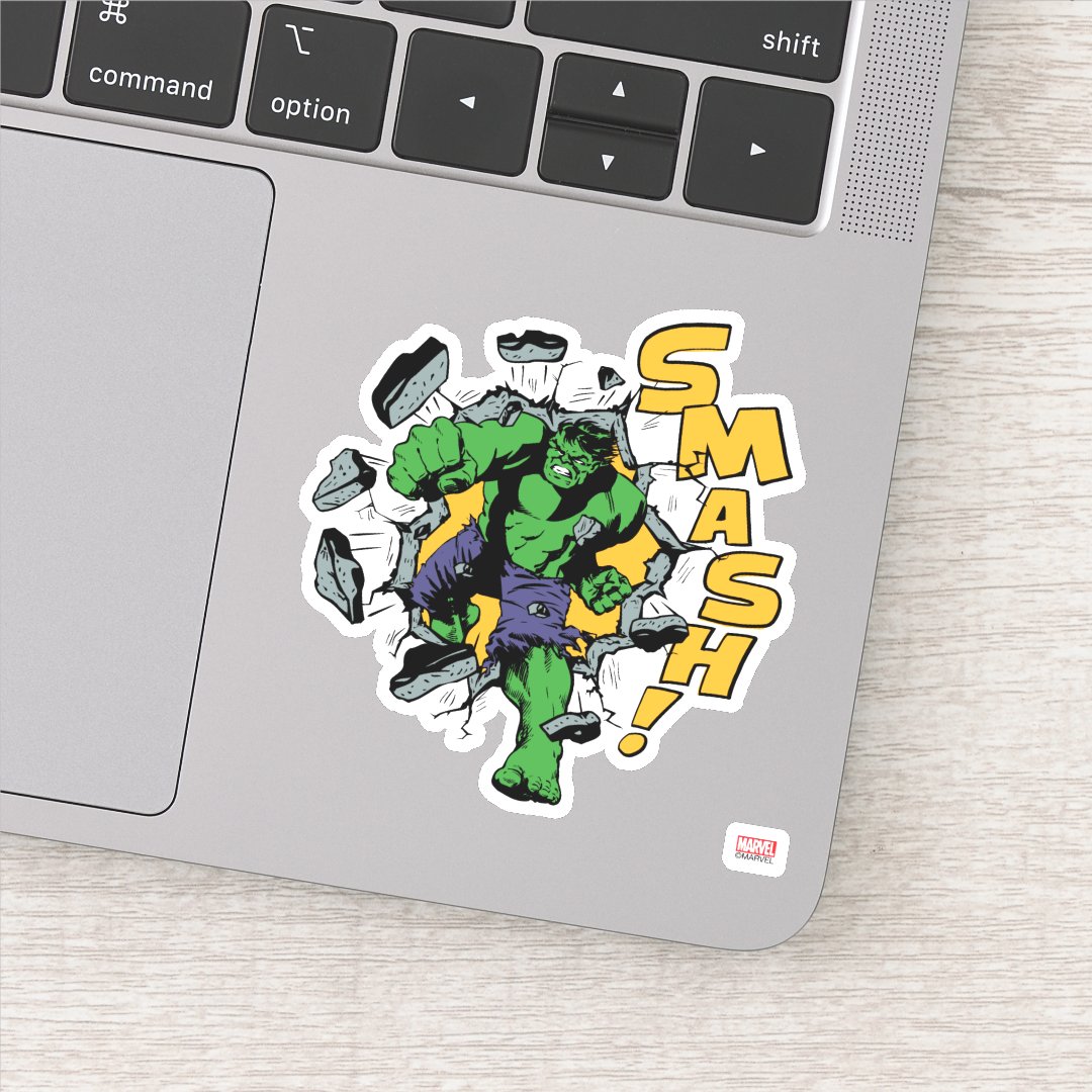 Retro Hulk Smash! Sticker | Zazzle