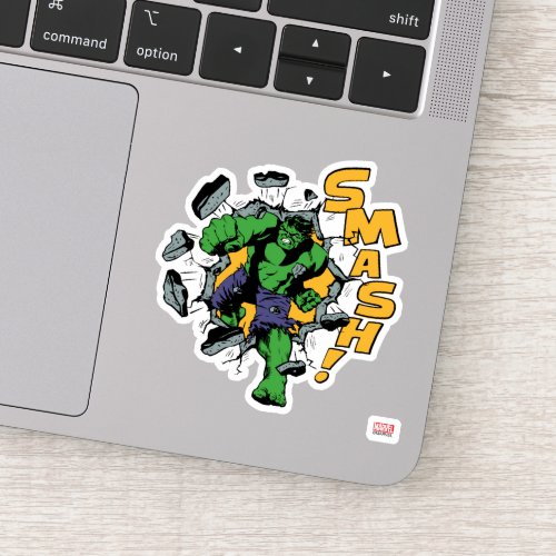 Retro Hulk Smash Sticker