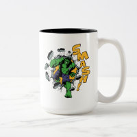 Retro Hulk Smash! Two-Tone Coffee Mug