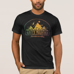 Retro Hunter Mountain Ski Adventure T-Shirt