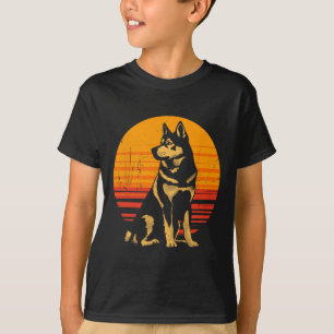 Retro Husky Dog Owner Gift Vintage Siberian Husky T-Shirt