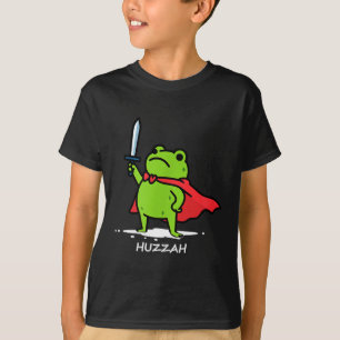Retro Huzzah Frog Knight Funny Sword Meme Quote Me T-Shirt