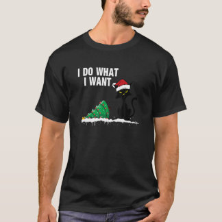 Retro I Do What I Want Cat  Cat  3 T-Shirt