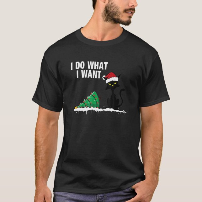 Retro I Do What I Want Cat  Cat  3 T-Shirt (Front)